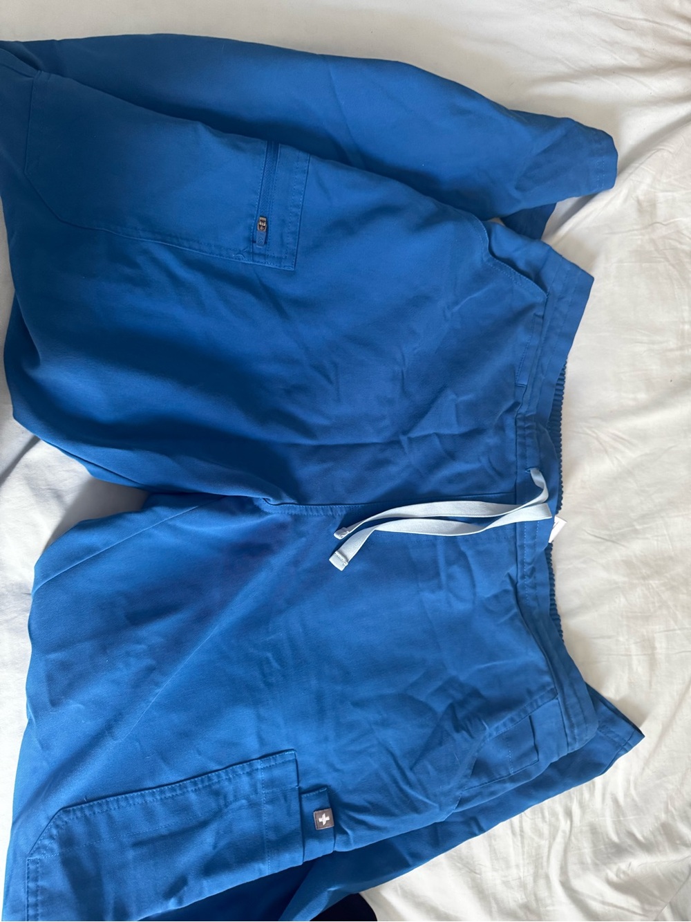 Figs Women's Royal Blue Drawstring Scrub Pants